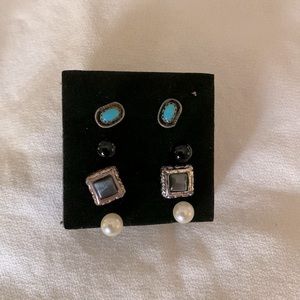 4-Piece Stud   Earring Set